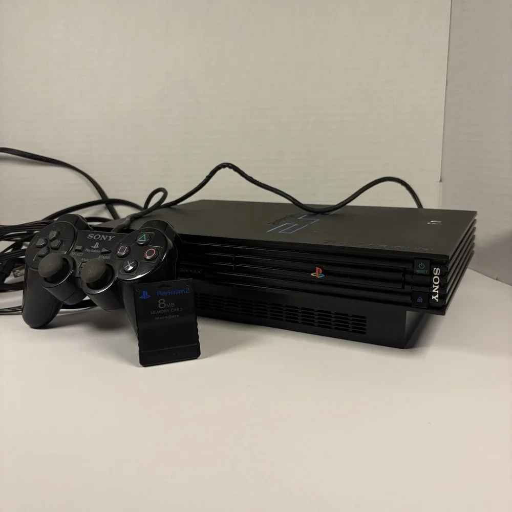 Sony PlayStation 2 SCPH-35001- Tested, Controller Cables & Memory Card Included